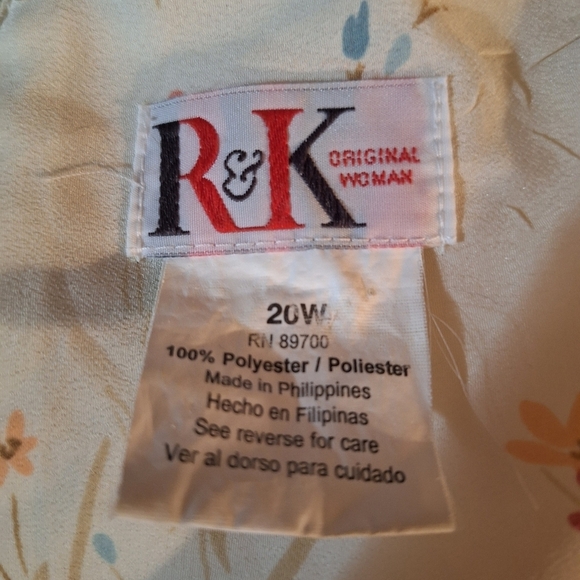 R&K Cream Floral Dress - Picture 5 of 5